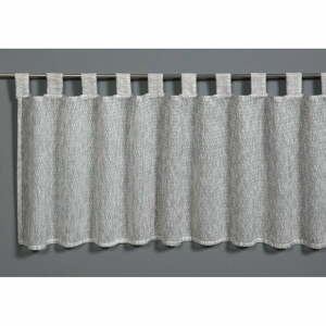 Šedá záclona 45x140 cm Jacquard-Voile - Gardinia