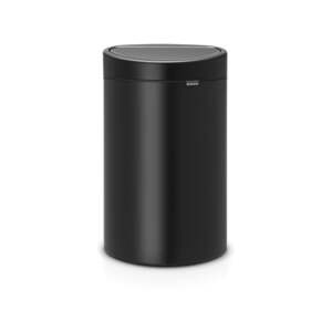 Matne čierny dotykový oceľový odpadkový kôš 40 l Touch Bin – Brabantia