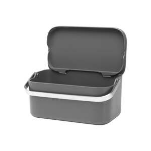 Tmavosivá nádoba na kompostovateľný odpad 1,8 l SinkSide – Brabantia