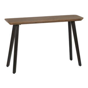 Hnedý konzolový stolík z jedlového dreva 33x120 cm Paul – Ixia