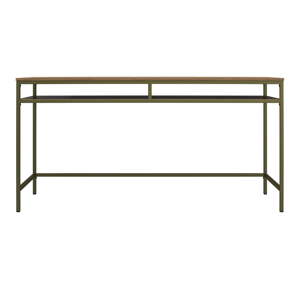Pracovný stôl s doskou v dekore orechového dreva 51x153 cm Bradford – Støraa