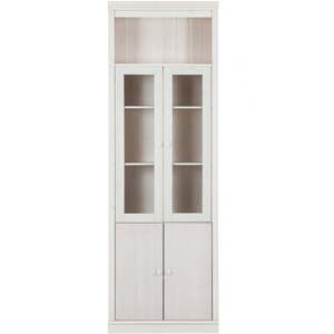 Biela vitrína z borovicového dreva 74x223 cm Anita – Støraa