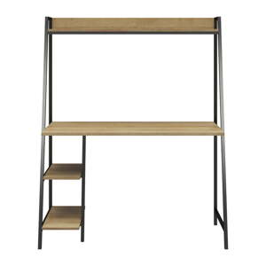 Nástenný pracovný stôl v dekore duba 50x110 cm Bushwick – Novogratz
