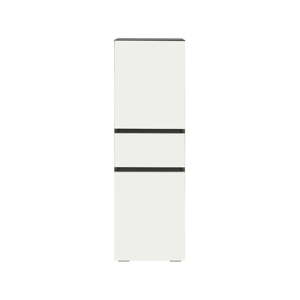 Biela/antracitovosivá vysoká/úzka kúpeľňová skrinka 38x130 cm Wisla – Støraa