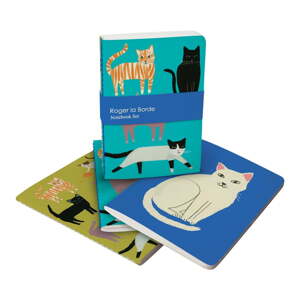 Zápisníky 64 str. formát A6 3 ks Pretty Paws – Roger la Borde