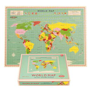 Puzzle (počet dielikov 1000) World Map – Rex London