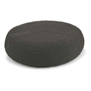 Tmavosivý pelech pre psa z materiálu buklé ø 70 cm Senso Pouffe Graphite S/M – MiaCara