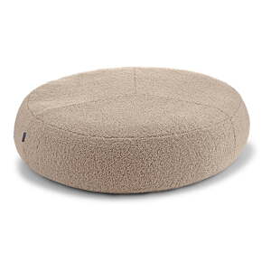 Béžový pelech pre psa z materiálu buklé ø 70 cm Senso Pouffe Greige S/M – MiaCara