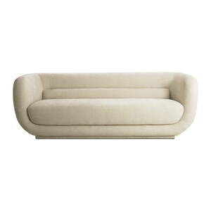 Krémovobiela pohovka 237 cm Kialy – Light & Living