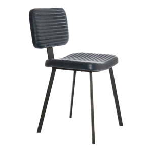 Čierne jedálenské stoličky v súprave 2 ks z imitácie kože Masana – Light & Living