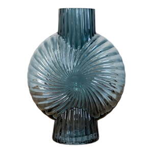 Modrá sklenená váza (výška  20,5 cm) Sia – House Nordic
