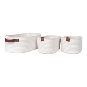 Látkové košíky v súprave 3 ks do kúpeľne 35x25x13 cm Jarana – House Nordic