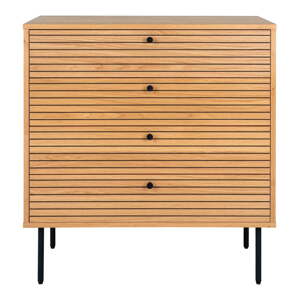Vysoká komoda v dekore duba v prírodnej farbe 80x85 cm Kyoto – House Nordic