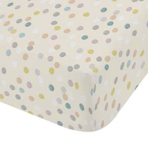 Napínacia flanelová detská plachta 70x140 cm Balloons Spot – Bianca
