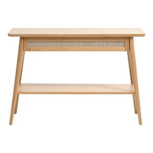 Konzolový stolík s doskou v dubovom dekore v prírodnej farbe 40x110 cm Barrali – Unique Furniture