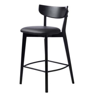 Čierna barová stolička (výška sedadla 67 cm) Pero – Unique Furniture