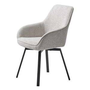 Svetlosivá jedálenská stolička Alma – Unique Furniture