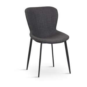 Tmavosivá jedálenská stolička Ross – Unique Furniture