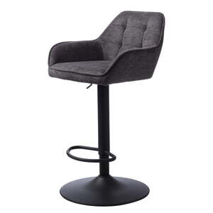 Tmavosivá barová stolička s nastaviteľnou výškou Nolan – Unique Furniture