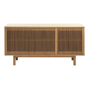 Nízka komoda v dekore duba v prírodnej farbe 143x70 cm Tiber – Unique Furniture