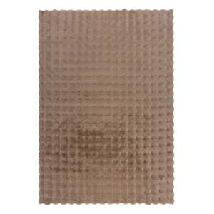 Hnedá syntetická kožušina 80x150 cm Waffle Faux Fur – Flair Rugs