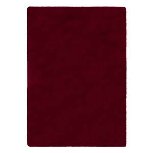 Vínovočervená syntetická kožušina 200x290 cm Ivy Luxury Fur – Flair Rugs