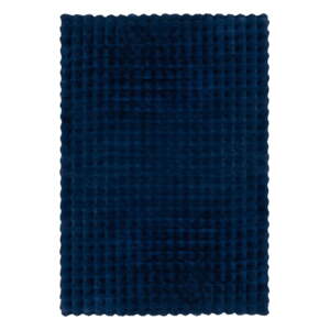 Tmavomodrá syntetická kožušina 180x290 cm Waffle Faux Fur – Flair Rugs