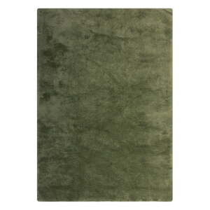 Tmavozelená syntetická kožušina 200x290 cm Faroe Wool Look Fur – Flair Rugs