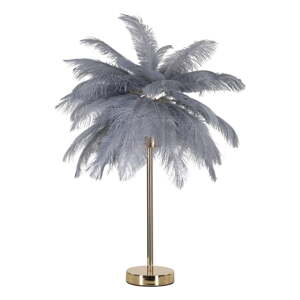 Sivá/v zlatej farbe stolová lampa (výška  55 cm) Palm – Mauro Ferretti