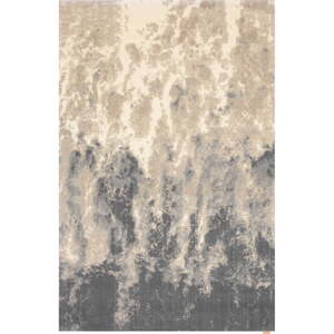 Sivý/béžový vlnený koberec 133x190 cm Niagara graphite – Agnella