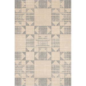 Béžový vlnený koberec 133x190 cm Frotage beige – Agnella