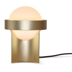 Stolová lampa so stmievačom v bronzovej farbe so skleneným tienidlom (výška  24,5 cm) Loop – tala