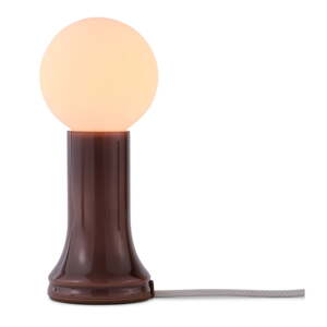 Tmavohnedá stolová lampa so stmievačom (výška  22,5 cm) Shore – tala