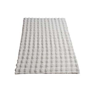 Biely prateľný koberec 80x150 cm Puffy Bubble – Oyo Concept