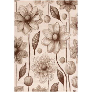 Béžový detský koberec 200x280 cm Daisies Dark Beige – FD