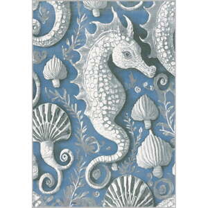 Modrý detský koberec 200x280 cm Seahorse – FD