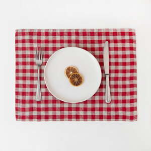 Látkové prestieranie 35x45 cm Red Gingham – Linen Tales
