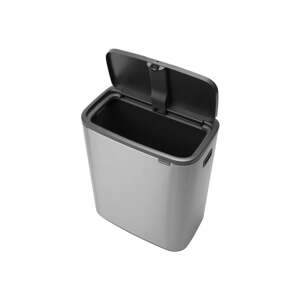 Dotykový oceľový odpadkový kôš v matne striebornej farbe 60 l Bo Touch Bin – Brabantia