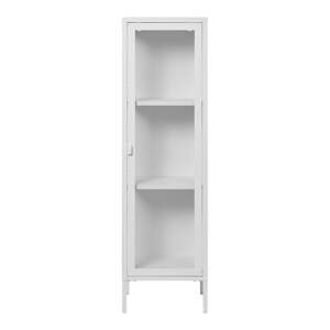 Biela kovová vitrína 40x140 cm Brisbane – House Nordic