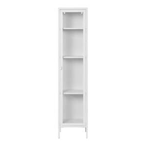 Biela kovová vitrína 40x180 cm Brisbane – House Nordic