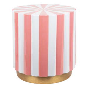 Kovový okrúhly odkladací stolík ø 40 cm Candy Swirl – Leitmotiv