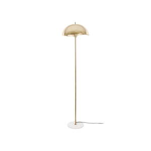 Stojacia lampa v zlatej farbe s kovovým tienidlom (výška  154 cm) Waved – Leitmotiv