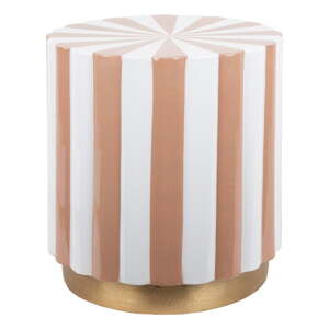 Kovový okrúhly odkladací stolík ø 40 cm Candy Swirl – Leitmotiv