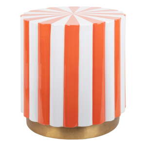 Kovový okrúhly odkladací stolík ø 40 cm Candy Swirl – Leitmotiv