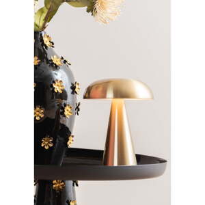 LED stolová lampa so stmievačom v zlatej farbe s kovovým tienidlom (výška  20,5 cm) Rachel – Leitmotiv