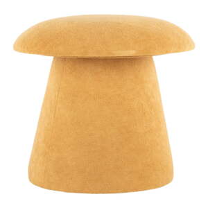 Okrovožltý zamatový taburet Mushroom – Leitmotiv