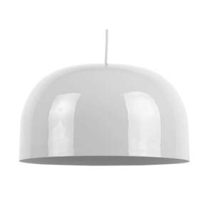 Biele závesné svietidlo s kovovým tienidlom ø 40 cm Dome – Leitmotiv