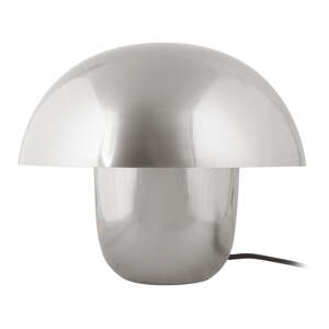 Stolová lampa v striebornej farbe s kovovým tienidlom (výška  35 cm) Fat Mushroom – Leitmotiv