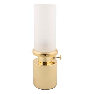 LED stolová lampa so stmievačom v zlatej farbe s kovovým tienidlom/so skleneným tienidlom (výška  29,5 cm) Camp – Leitmotiv