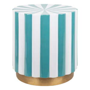 Kovový okrúhly odkladací stolík ø 40 cm Candy Swirl – Leitmotiv